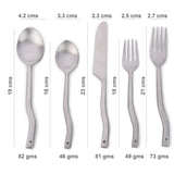 Modern Cutlery Set - Silver Hostess Set - House Warming Gift - Bridal Shower Tableware - Minimalist Silverware - Luxury Flatware Gift Boxed