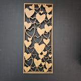 Decorative Wooden Box for Wedding Cake Knife Set