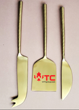 Personalized Cheese Knife Set - 20 Gold and 20 Copper set with Custom logo