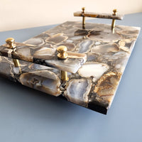 Custom order for Jennifer Hetzel-Brown  | Brown Agate Vanity Tray