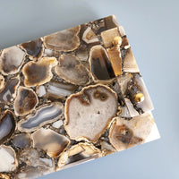 Custom order for Jennifer Hetzel-Brown  | Brown Agate Vanity Tray