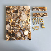 Custom order for Jennifer Hetzel-Brown  | Brown Agate Vanity Tray