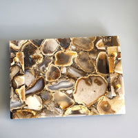 Custom order for Jennifer Hetzel-Brown  | Brown Agate Vanity Tray