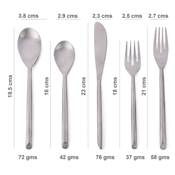 Minimalist Cutlery Set Simple Daily Use Cutlery Set 5 Piece Hostess Set  Flatware Set Handmade Silverware stainless Steel Cutlery 
