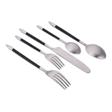 Personalized Cutlery Set - Black Cutlery Set - 5 Piece Hostess Set - Flatware Set - Handmade Silverware -Stainless Steel Cutlery -Gift Boxed
