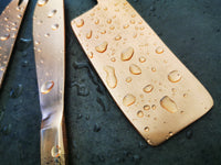 Fun Cheese Knife Set - Confetti painted handles - Rose Gold Cheese Knives - Spreader Set - Artisan Handmade - Gift Boxed