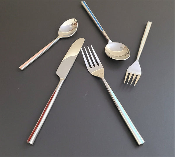 Personalized Cutlery Set -  Hand Painted Colorful Cutlery Set - 5 Piece Hostess Set - Twist Flatware Set - Handmade Silverware - Gift Boxed