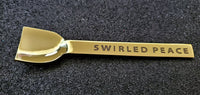 4 Piece Gold Dessert Spoon - Sweet Treat Ice Cream Spoon Set - Artisan Handmade - Engraved Fun Spoons - Gift Boxed
