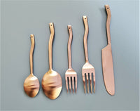Modern Cutlery Set - Silver Hostess Set - House Warming Gift - Bridal Shower Tableware - Minimalist Silverware - Luxury Flatware Gift Boxed