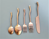 Modern Cutlery Set - Silver Hostess Set - House Warming Gift - Bridal Shower Tableware - Minimalist Silverware - Luxury Flatware Gift Boxed