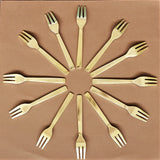 White and Red Cake Fork Set - Dessert Fork - Gold Appetizer Forks - Hand enameled in Christmas Colors -  Cake Fork - Housewarming Gift