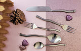 Modern Cutlery Set - Silver Hostess Set - House Warming Gift - Bridal Shower Tableware - Minimalist Silverware - Luxury Flatware Gift Boxed