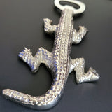 Alligator Bottle Opener - Aluminum Bottle Opener - Silver Bottle Opener - Unique Bottle Opener