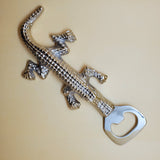 Alligator Bottle Opener - Aluminum Bottle Opener - Silver Bottle Opener - Unique Bottle Opener