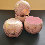 Pink Jewelry Bowl - Hammered Iron Serving Bowl - Bowl for Nuts - Trinket Bowl - Gold Ornament Bowl  - Ring Dishes - Blue and Pink Bowls