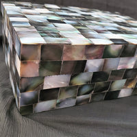Luxurious Mother of Pearl Jewelry Box - Jewelry Storage - Jewelry Organizer - Wood Jewelry Box - Black Mother of Pearl Trinket Box