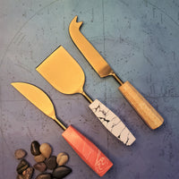 Multi Color Cheese Knife Set - Personalized Charcuterie Knives Set-  Housewarming Gift  - Bridal Shower Gift- Wedding Gift - Christmas Gifts