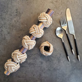 6 Jute Napkin Rings -  Classic Napkin Holders - Red Silk Napkin Ring - Jute Napkin Holder - Rustic Napkin Rings - Twine Burlap Napkin Ring