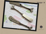 Personalized Spreader - Meant to Brie - Custom Butter Knife - Wedding Favors - Cheese Spreaders - Rustic Spreaders - 2 spreaders set