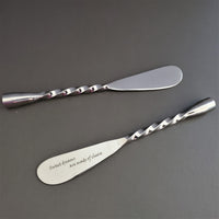 Personalized Spreaders - Custom Butter Knife - Wedding Favors - Cheese Spreaders - Sweet Dreams are made of Cheese - 2 Rustic Spreaders