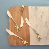 Personalized Dove Handles Cheese Knives Set - Laser Engraved Handmade Spreader Knives - Rustic finish handles - Gift Boxed
