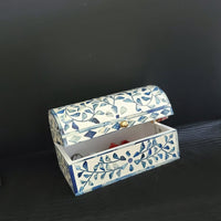 Bone Inlay Jewelry Box - Boho Jewelry Organizer - Decorative Box - Wooden Jewelry Box - Jewelry Holder -