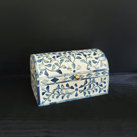 Bone Inlay Jewelry Box - Boho Jewelry Organizer - Decorative Box - Wooden Jewelry Box - Jewelry Holder -