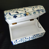 Bone Inlay Jewelry Box - Boho Jewelry Organizer - Decorative Box - Wooden Jewelry Box - Jewelry Holder -