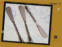 Personalized Spreader - Meant to Brie - Custom Butter Knife - Wedding Favors - Cheese Spreaders - Rustic Spreaders - 2 spreaders set