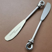 Personalized Spreaders - Custom Butter Knife - Wedding Favors - Cheese Spreaders - Sweet Dreams are made of Cheese - 2 Rustic Spreaders