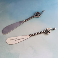 Personalized Spreaders - Custom Butter Knife - Wedding Favors - Cheese Spreaders - Sweet Dreams are made of Cheese - 2 Rustic Spreaders
