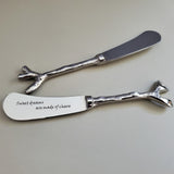 Personalized Spreaders - Custom Butter Knife - Wedding Favors - Cheese Spreaders - Sweet Dreams are made of Cheese - 2 Rustic Spreaders