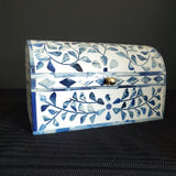 Bone Inlay Jewelry Box - Boho Jewelry Organizer - Decorative Box - Wooden Jewelry Box - Jewelry Holder -