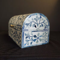 Bone Inlay Jewelry Box - Boho Jewelry Organizer - Decorative Box - Wooden Jewelry Box - Jewelry Holder -