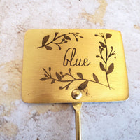 Gold Cheese Markers - Set of 4 Cheese Signs - Metal Cheese Picks - Engraved Charcuterie Labels - Charcuterie Board Marker