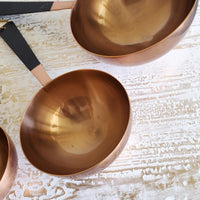 Measuring Cup set - Copper & Black Color Measuring Cups - 50 ml to 250 ml - 1/4 to 1 cup size - Baking Cups - Cooking Gifts - Gift Boxed