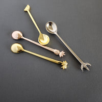 Dessert Spoon, Tea Spoon, Coffee Spoon, Ice-Cream Spoon  - Tropical Fruit Multi Color Handles - Artisan Handmade - Gift Boxed