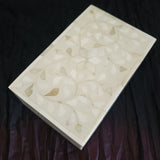 White Bone Inlay Jewelry Box - Boho Jewelry Organizer - Decorative Box - Wooden Jewelry Box - Jewelry Holder - Handmade Wooden Trinket Box