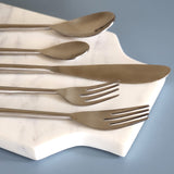 Black Cutlery Set - Sleek Flatware Set - 5 Piece Hostess Set - Modern Flatware Set - Handmade Silverware -Stainless Steel Cutlery