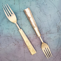 Mother of Pearl Inlay Wedding Cake Forks - Custom Wedding Gifts - Engraved Wedding Forks - Bride Groom Forks -Bridal Shower-Wedding Keepsake