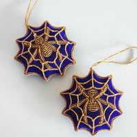 Christmas Decoration Spider - Intricate Halloween Decoration - Quilted Christmas Ornament -  Personalized Stocking Stuffer - Animal Ornament