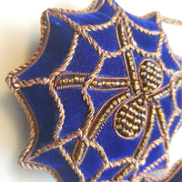 Christmas Decoration Spider - Intricate Halloween Decoration - Quilted Christmas Ornament -  Personalized Stocking Stuffer - Animal Ornament