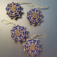 Christmas Decoration Spider - Intricate Halloween Decoration - Quilted Christmas Ornament -  Personalized Stocking Stuffer - Animal Ornament