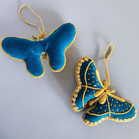 Christmas Decoration Butterfly - Intricate Tree Decorations - Quilted Christmas Ornament -  Personalized Stocking Stuffer - Animal Ornament