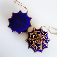 Christmas Decoration Spider - Intricate Halloween Decoration - Quilted Christmas Ornament -  Personalized Stocking Stuffer - Animal Ornament