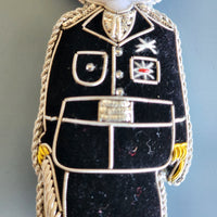 Christmas Decoration UK Royal Guard - Tree Decoration - Quilted Police Christmas Ornament -  Personalized Stocking Stuffer - Animal Ornament