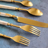 Mother of Pearl Inlay Flatware Set - Custom Order Mayma Raphael