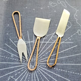 Rose Gold Cheese Knife Set - Gold Cheese Knives - Black Charcuterie Tools -  Personalized Housewarming Gift -Wedding Gift-Housewarming Gifts