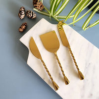 Rose Gold Cheese Knife Set - Gold Cheese Knives - Black Charcuterie Tools -  Personalized Housewarming Gift - Wedding Gift - Christmas Gifts