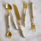 Mother of Pearl Inlay Flatware Set - Custom Order Mayma Raphael